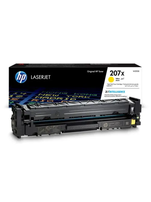 Картридж лазерный HP (W2212X) Color LJ M282/M283/M255, №207X, желтый, оригинальный, ресурс 2450 страниц