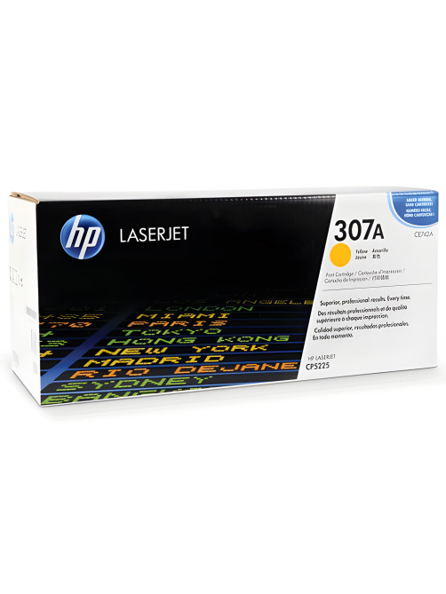 Картридж лазерный HP (CE742A) CLJ CP5225/5225N, №307A, желтый, оригинальный, ресурс 7300 страниц