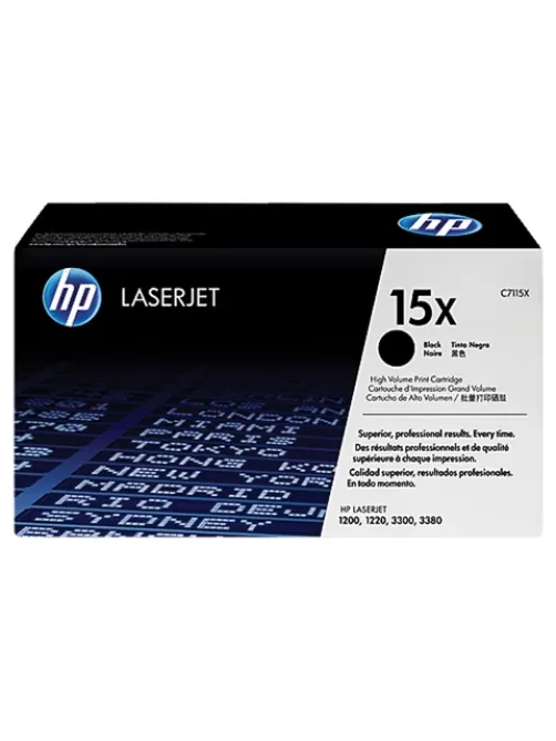 Картридж лазерный HP (C7115X) LaserJet 1200/3300/3380, №15X, оригинальный, ресурс 3500 страниц