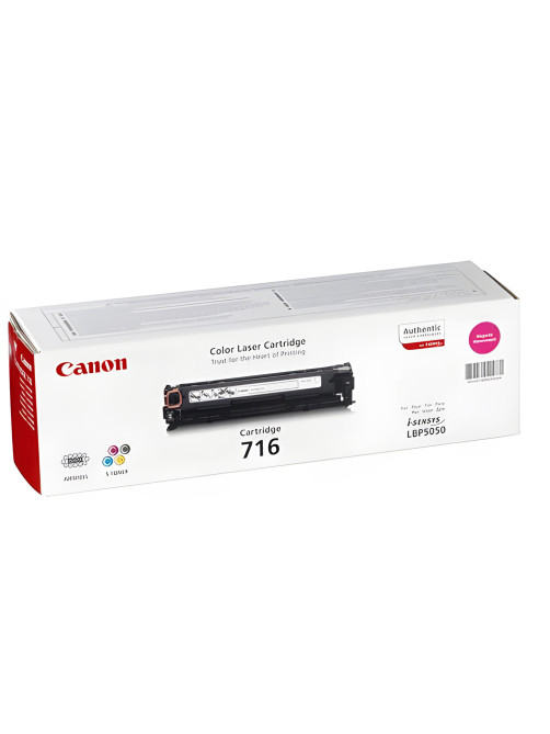 Картридж лазерный CANON (716М) LBP-5050, пурпурный, ресурс 1500 страниц, оригинальный, 1978B002