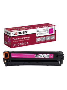 Картридж лазерный SONNEN (SH-CB543A) для HP CLJ CP1215/1515 ВЫСШЕЕ КАЧЕСТВО, пурпурный, 1400 страниц, 363957