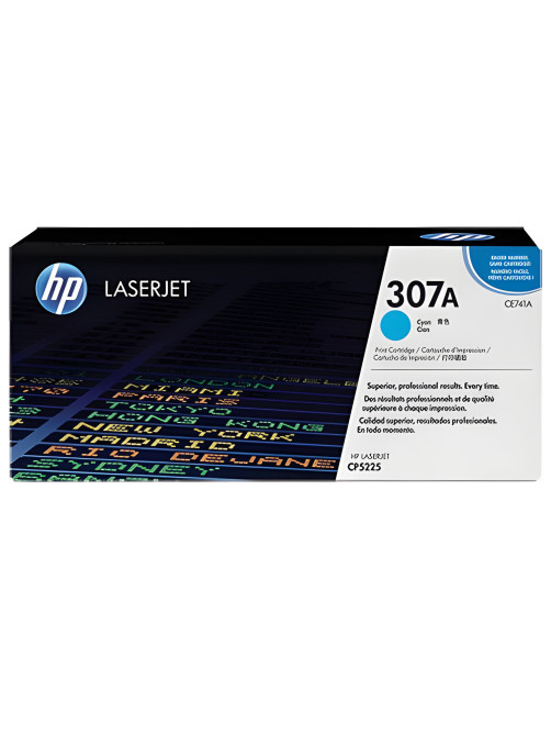 Картридж лазерный HP (CE741A) CLJ CP5225/5225N, №307A, голубой, оригинальный, ресурс 7300 страниц