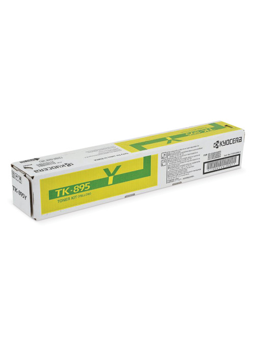 Тонер-картридж KYOCERA (TK-895Y) FS-C8020MFP/C8025MFP/C8520MFP/C8525MFP, желтый, оригинальный, ресурс 6000 страниц, 1T02K0ANL0