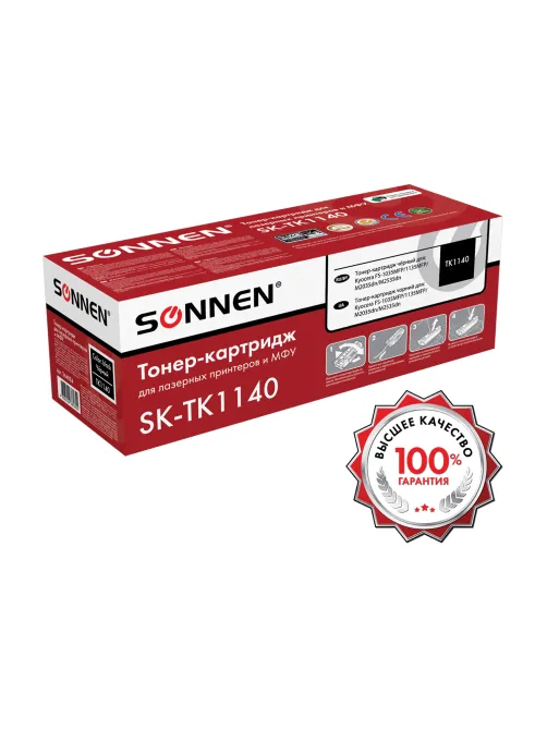 Тонер-картридж лазерный SONNEN (SK-TK1140) для KYOCERA FS-1035MFP/1135MFP/M2035dn/M2535dn, ресурс 7200 стр., 364084