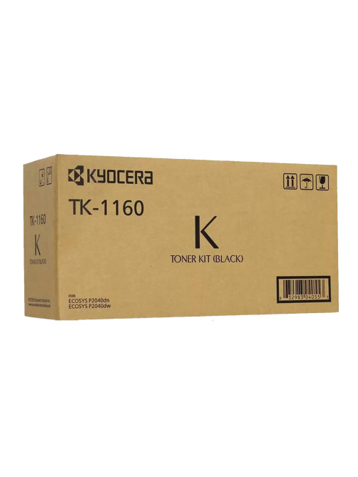 Тонер-картридж KYOCERA (TK-1160) Ecosys P2040dn/P2040dw, ресурс 7200 стр., оригинальный, 1T02RY0NL0