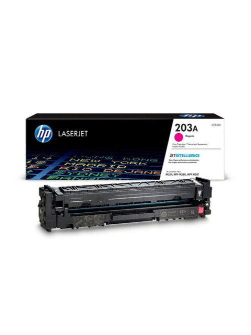 Картридж лазерный HP (CF543A) LaserJet Pro M254/M280/M281, №203A, пурпурный, оригинальный, ресурс 1300 страниц