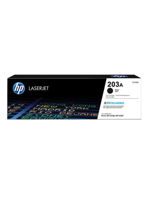 Картридж лазерный HP (CF540A) LaserJet Pro M254/M280/M281, №203A, черный, оригинальный, ресурс 1400 страниц