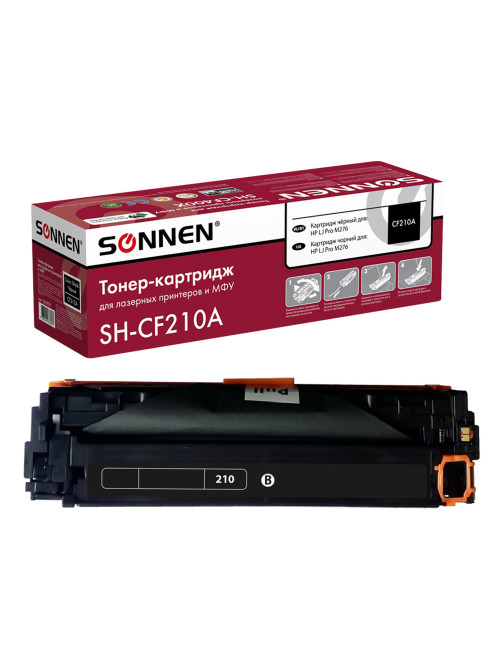 Картридж лазерный SONNEN (SH-CF210A) для HP LJ Pro M276 ВЫСШЕЕ КАЧЕСТВО, черный, 1600 страниц, 363958