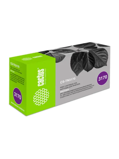 Картридж лазерный CACTUS (CS-TN3170) для BROTHER HL-5250DN/DCP-8065DN, ресурс 7000 стр.