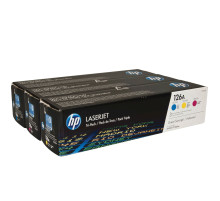 Картридж лазерный HP (CF341A) CLJ CP1025/M275/M175, №126A, оригинальный, КОМПЛЕКТ 3 цвета ресурс по 1000 страниц