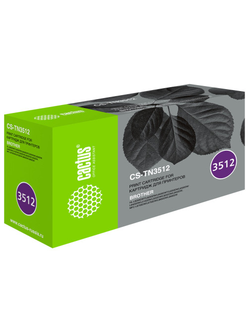 Картридж лазерный CACTUS (CS-TN3512) для Brother DCP L6600DWHL/L6250DNHL/L6300DWHL, ресурс 12000 страниц