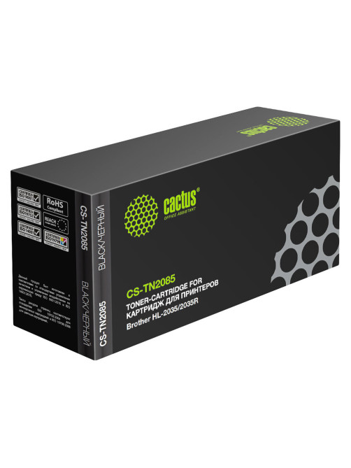 Картридж лазерный CACTUS (CS-TN2085) для BROTHER HL-2035R, ресурс 1500 страниц