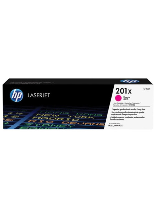 Картридж лазерный HP (CF403X) LaserJet Pro M277n/dw/M252n/dw, №201X, пурпурный, оригинальный, ресурс 2300 страниц