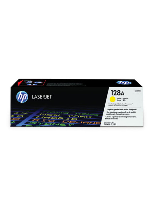 Картридж лазерный HP (CE322A) CLJ CM1415FN/FNW/CP1525N/NW, №128A, желтый, оригинальный, ресурс 1300 страниц