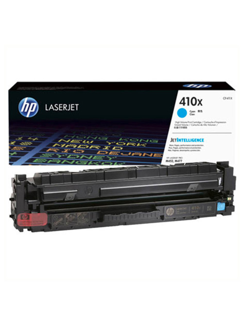 Картридж лазерный HP (CF411X) LaserJet Pro M477/M452, №410X, голубой, оригинальный, 5000 страниц