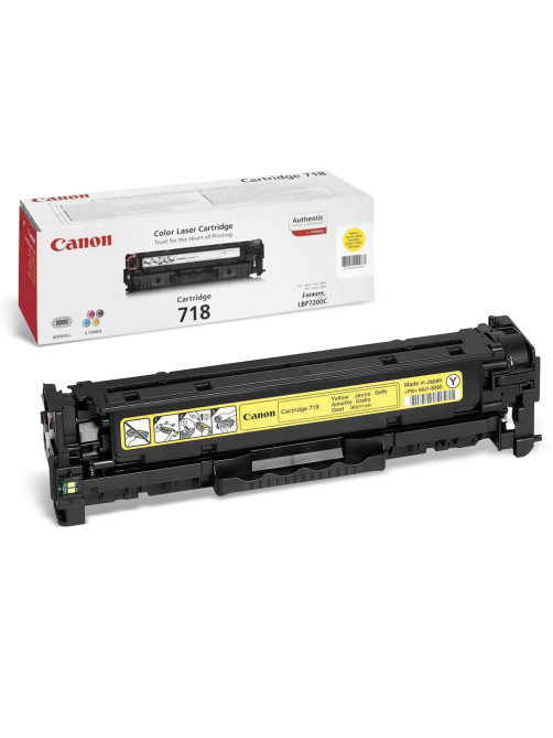 Картридж лазерный CANON (718Y) LBP7200Cdn / MF8330Cdn / MF8350Cdn, желтый, ресурс 2900 страниц, оригинальный, 2659B002