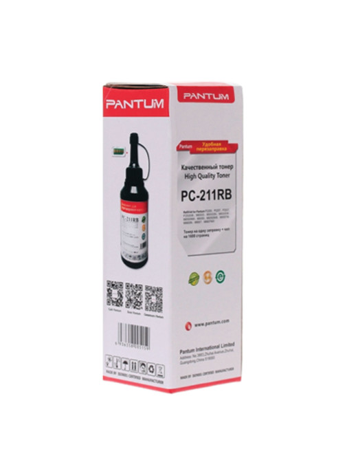 Заправочный комплект PANTUM (PC-211PRB) P2200/P2207/P2500W/M6500/M6607, ресурс 1600 стр. + чип, оригинальный