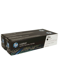 Картридж лазерный HP (CE310AD) CLJ CP1025/CP1025NW, №126A, КОМПЛЕКТ 2 шт., черный, оригинальный, ресурс 2х1200 страниц
