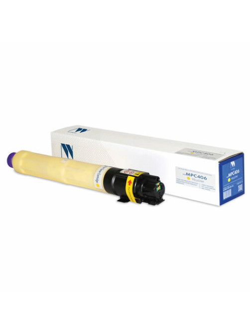 Картридж лазерный NV PRINT (NV-MPC406Y) для Ricoh Aficio-MPC306/MPC307/MPC406 желтый, ресурс 6000 страниц