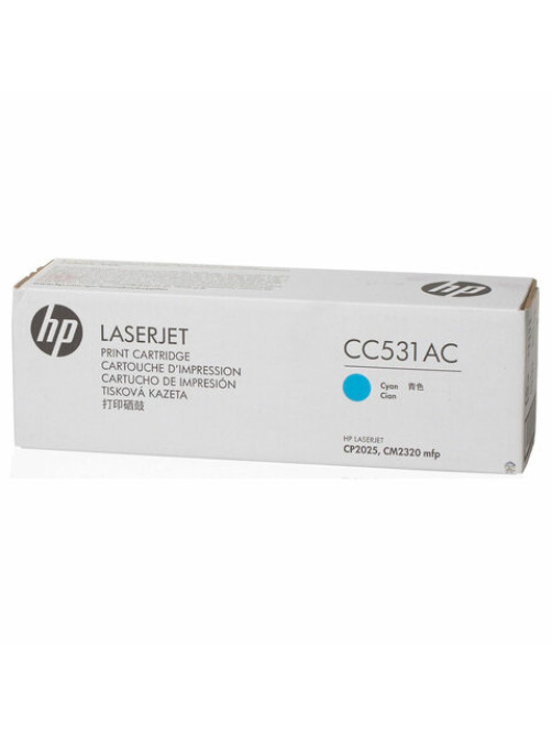 Картридж лазерный HP (CC531A) ColorLaserJet CP2025/CM2320, №304A, голубой, оригинальный, ресурс 2800 страниц