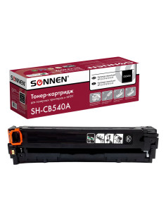 Картридж лазерный SONNEN (SH-CB540A) для HP CLJ CP1215/1515 ВЫСШЕЕ КАЧЕСТВО, черный, 2200 страниц, 363954