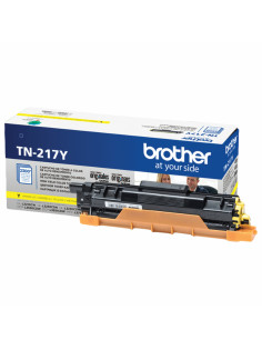 Картридж лазерный BROTHER (TN217Y) HLL3230CDW/DCPL3550CDW/MFCL3770CDW, желтый, оригинальный, ресурс 2300 страниц