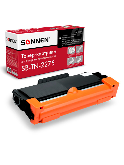 Картридж лазерный SONNEN (SB-TN2275) для BROTHER HL-2240R/2240DR/2250DNR, ресурс 2600 страниц, 363071