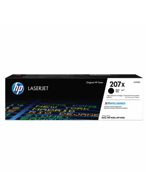 Картридж лазерный HP (W2210X) Color LJ M282/M283/M255, №207X, черный, оригинальный, ресурс 3150 страниц