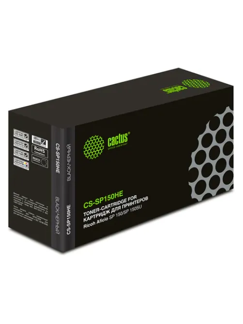 Картридж лазерный CACTUS (CS-SP150HE) для RICOH SP150/SP150w/SP150SU/SP150SUw, ресурс 1500 стр.