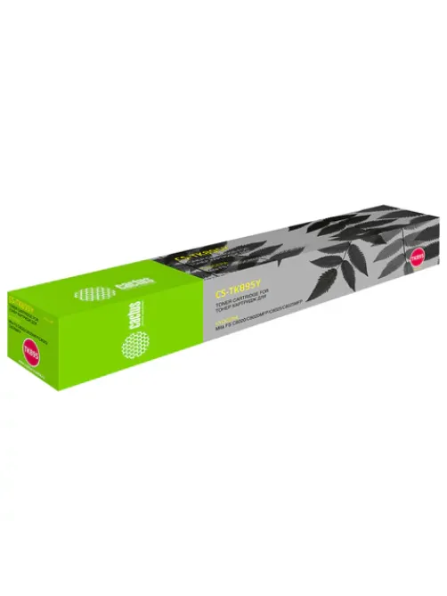 Картридж лазерный CACTUS (CS-TK895Y) для Kyocera FS-C8020/C8020MFP/C8025, желтый, ресурс 6000 страниц