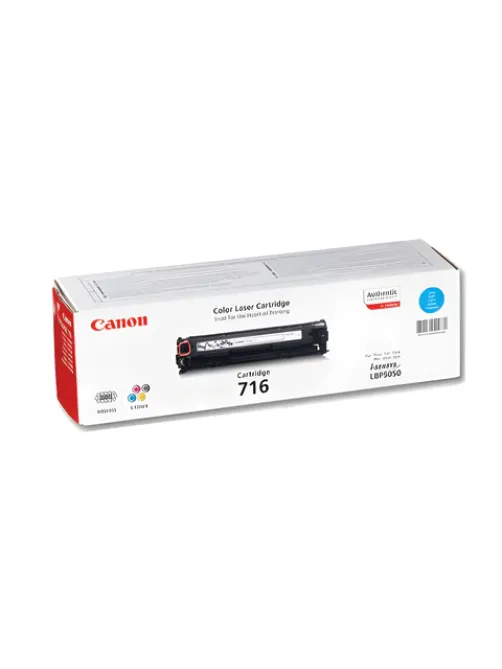 Картридж лазерный CANON (716С) LBP-5050, голубой, ресурс 1500 страниц, оригинальный, 1979B002