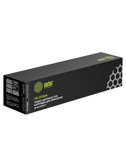 Картридж лазерный CACTUS (CS-CF350A) для HP CLJ M176n/M177fw, черный, ресурс 1300 страниц