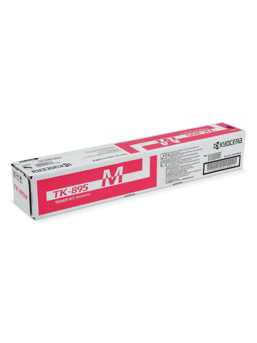 Тонер-картридж KYOCERA (TK-895M) FS-C8020MFP/C8025MFP/C8520MFP/C8525MFP, пурпурный, оригинальный, ресурс 6000 страниц, 1T02K0BNL0