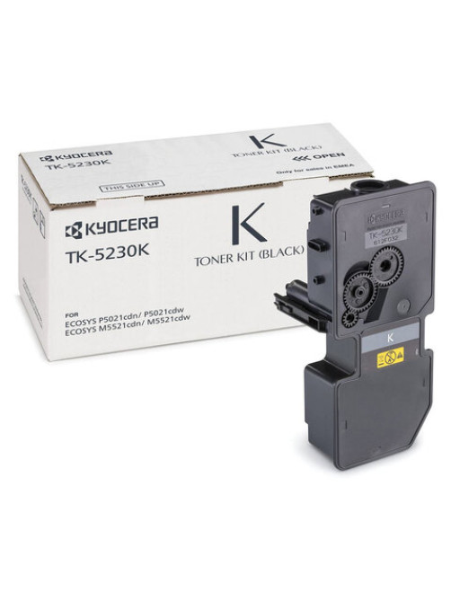 Тонер-картридж KYOCERA (TK-5230K) ECOSYS P5021cdn/cdw/M5521cdn/cdw, черный, ресурс 2600 стр., оригинальный, 1T02R90NL0