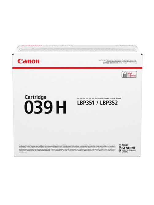 Картридж лазерный CANON (039H) i-SENSYS LBP 351x/352x, увеличенный ресурс 25000 стр., оригинальный, 0288C001