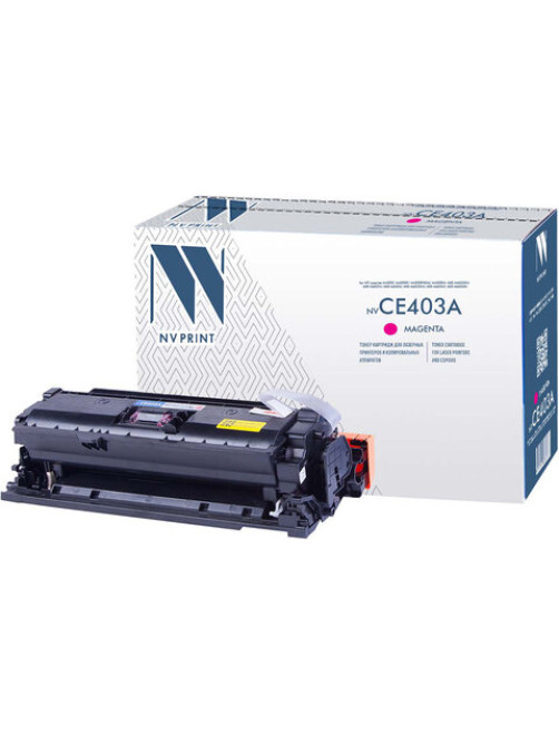 Картридж лазерный NV PRINT (NV-CE403A) для HP LaserJet Pro M570dn/M570dw, пурпурный, ресурс 6000 стр.