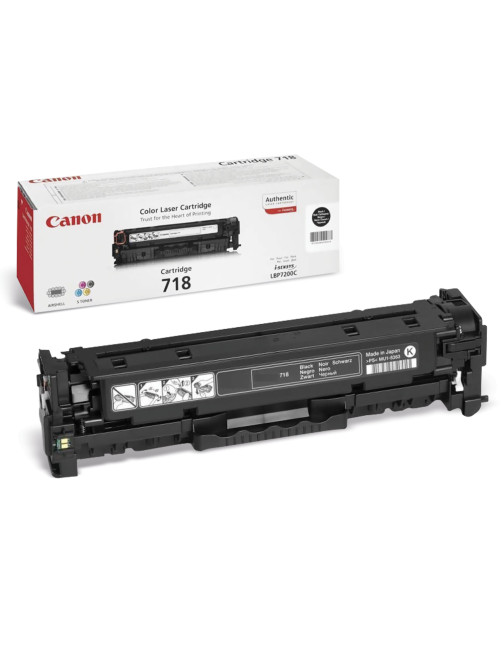 Картридж лазерный CANON (718BK) LBP7200Cdn/MF8330Cdn/MF8350Cdn, черный, ресурс 3400 страниц, оригинальный, 2662B002