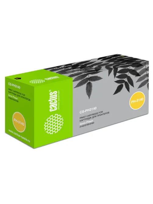 Картридж лазерный CACTUS (CS-PH3140) для XEROX Phaser 3140/3155/3160, ресурс 1500 стр.
