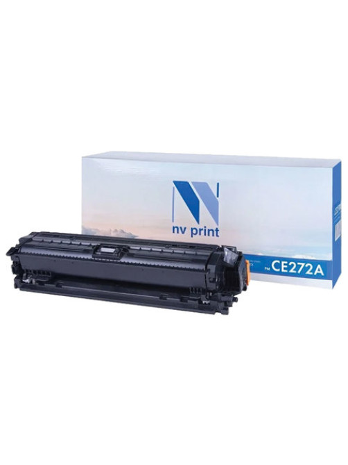 Картридж лазерный NV PRINT (NV-CE272A) для HP CP5525dn/CP5525n/M750dn/M750n, желтый, ресурс 15000 страниц