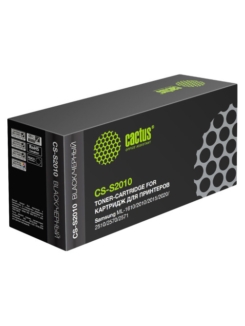 Картридж лазерный CACTUS (CS-S2010) для SAMSUNG ML-1610/2010/2015/2020/2510/2570, ресурс 3000 стр.