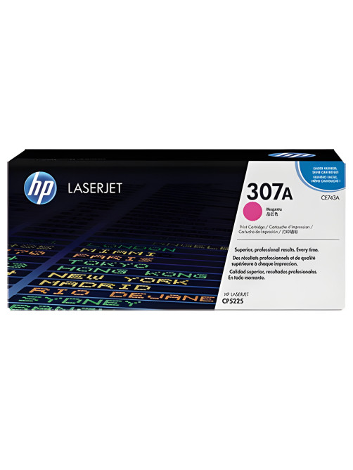 Картридж лазерный HP (CE743A) CLJ CP5225/5225N, №307A, пурпурный, оригинальный, ресурс 7300 страниц
