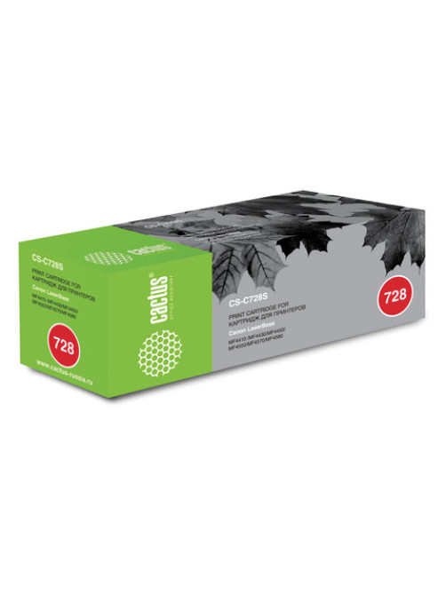Картридж лазерный CACTUS (CS-C728S) для CANON MF4410/4430/4450/4550dn/4580dn, ресурс 2100 страниц