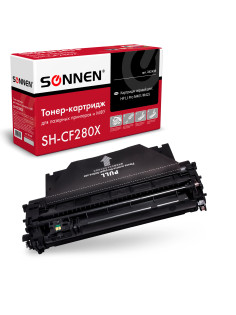 Картридж лазерный SONNEN (SH-CF280X) для HP LaserJet Pro M401/M425, ВЫСШЕЕ КАЧЕСТВО, ресурс 6500 стр., 362438