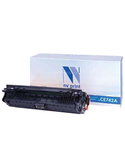 Картридж лазерный NV PRINT (NV-CE742A) для HP CP5220/CP5225/CP5225dn/CP5225n, желтый, ресурс 7300 страниц