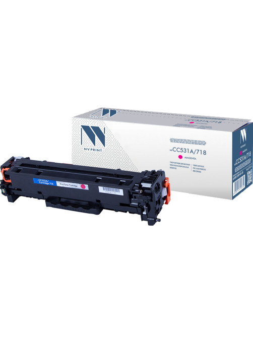 Картридж лазерный NV PRINT (NV-718M) для CANON LBP7200Cdn/MF8330Cdn/8350Cdn, пурпурный, ресурс 2900 стр., NV-CC533A/718M
