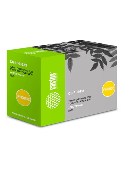 Картридж лазерный CACTUS (CS-PH3635) для XEROX Phaser 3635MFP/3635MFPW, ресурс 10000 стр.