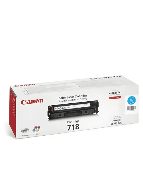 Картридж лазерный CANON (718C), LBP7200Cdn / MF8330Cdn / MF8350Cdn, голубой, ресурс 2900 страниц, оригинальный, 2661B002