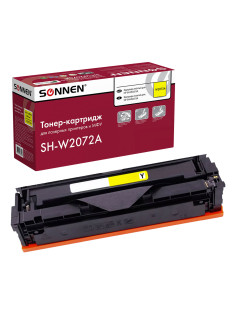 Картридж лазерный SONNEN (SH-W2072A) для HP CLJ 150/178 ВЫСШЕЕ КАЧЕСТВО, желтый, 700 страниц, 363968