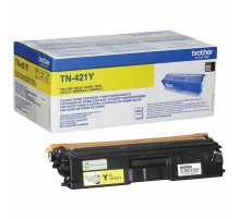 Картридж лазерный BROTHER (TN421Y) HLL8260CDW/DCPL8410CDW/MFCL8690CDW, желтый, оригинальный, ресурс 1800 страниц