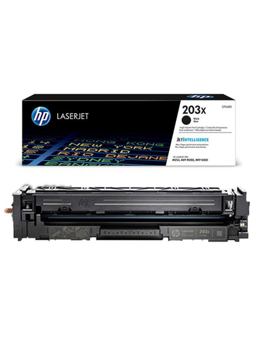 Картридж лазерный HP (CF540X) LaserJet Pro M254/M280/M281, №203X, черный, оригинальный, ресурс 3200 страниц